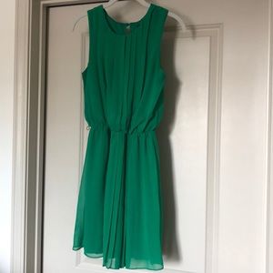 Kelly green chiffon dress